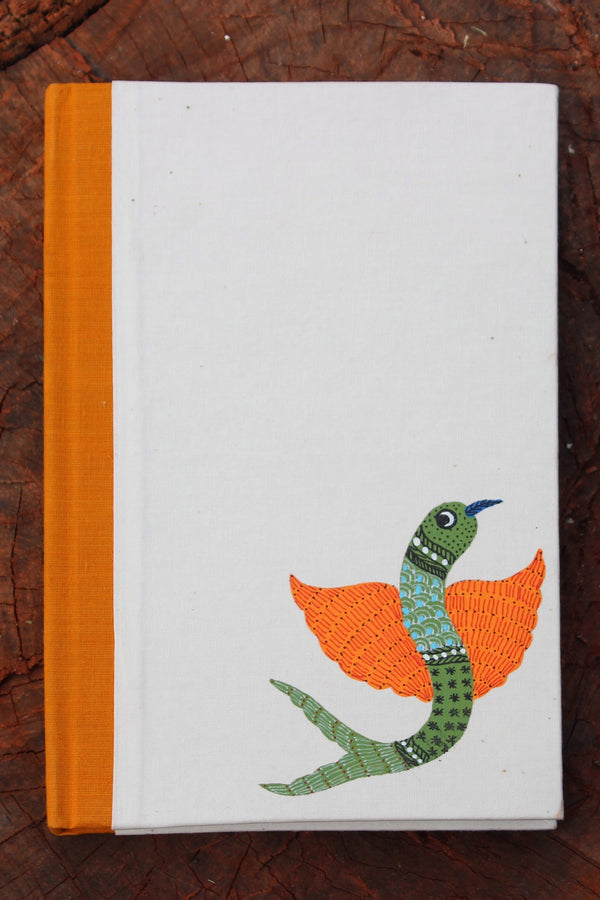 Gond Art Large Notebook - Flying Fish