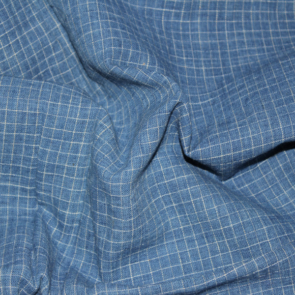 Perfect Squares Kala Cotton Fabric - Blue