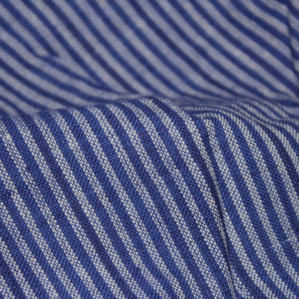 Scribbled Lines Handloom Cotton Fabric - Purple Stripes
