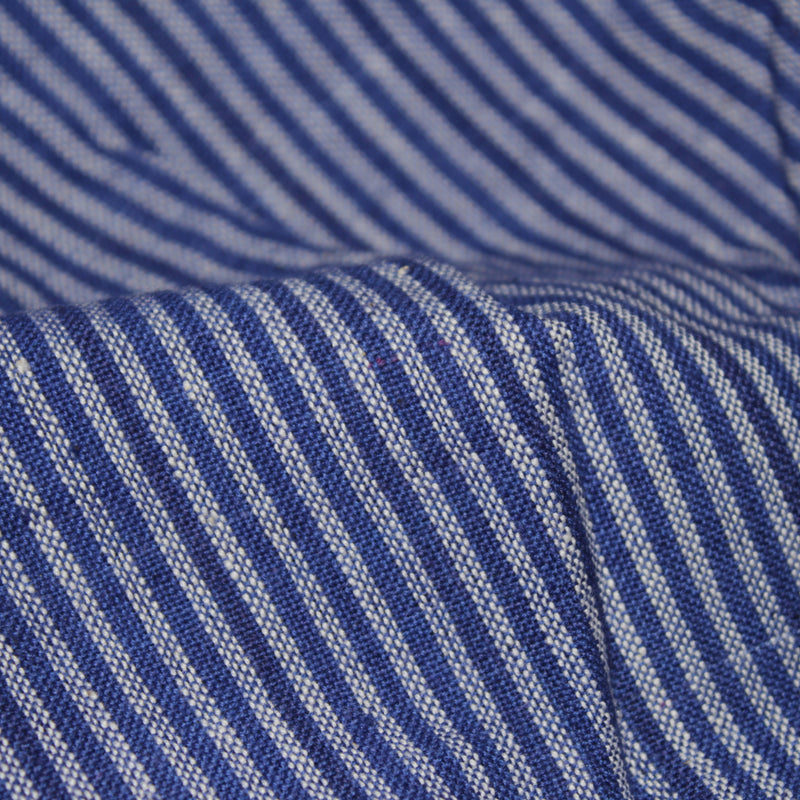 Scribbled Lines Handloom Cotton Fabric - Purple Stripes