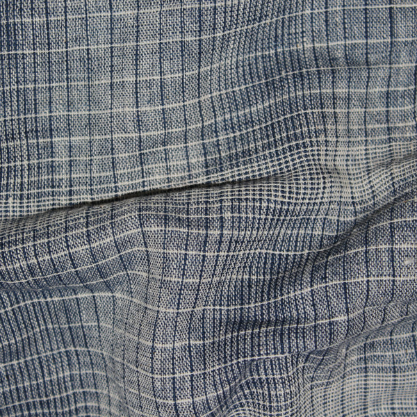Perfect Squares Kala Cotton Fabric - Blue Checks