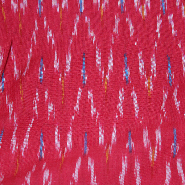 Fireworks in the Sky Ikat Fabric - Red and Blue (Cut Piece)
