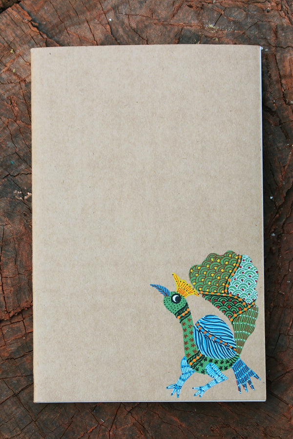 Gond Art Notebook - Peacock
