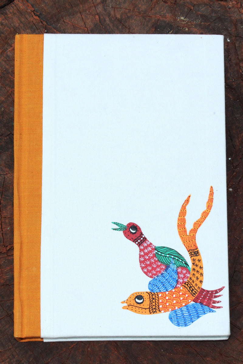 Gond Art Large Notebook - Bird