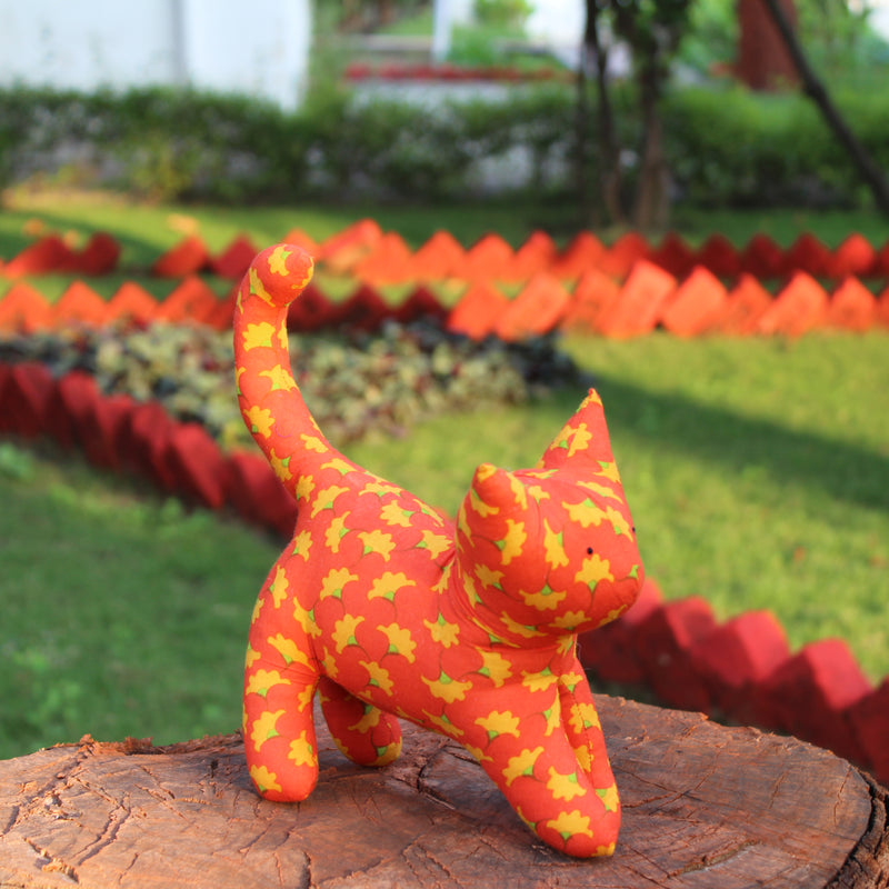 Handmade plush toy - Orange Cat