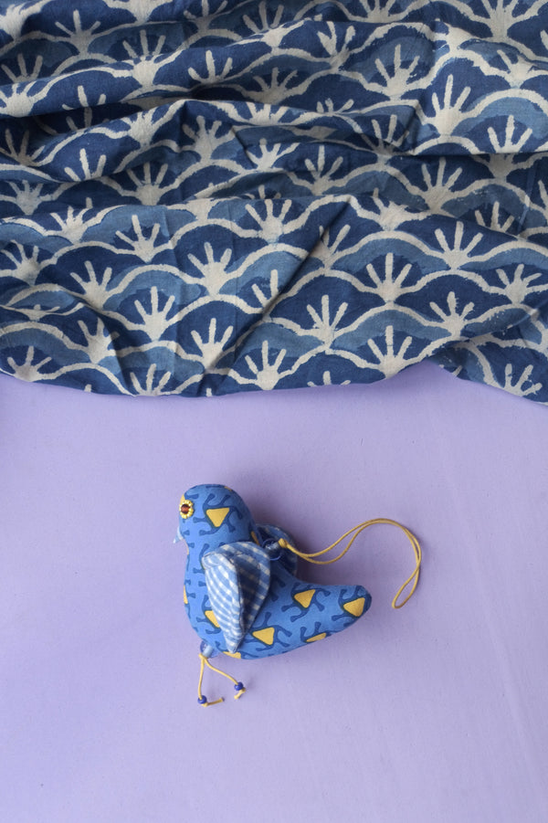 Song Bird Ornament - Blue