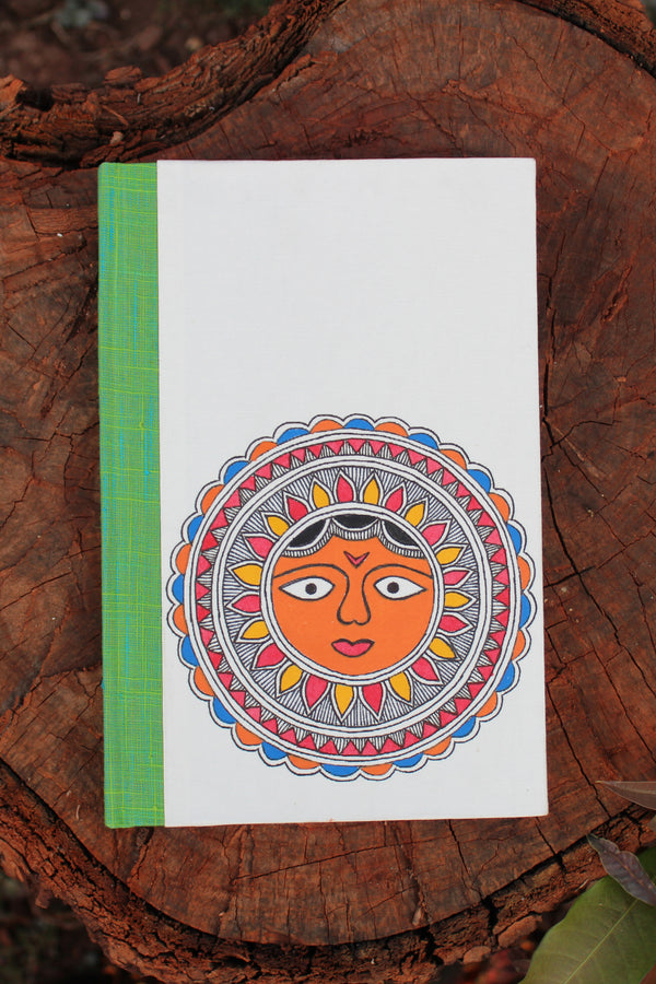 Madhubani Large Notebook - Sun