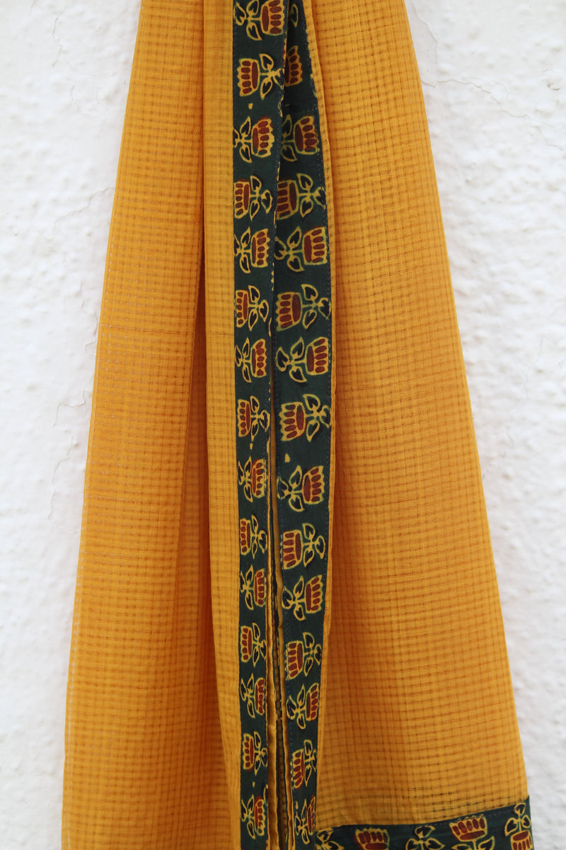 Patchwork Dupatta - Yellow and Green