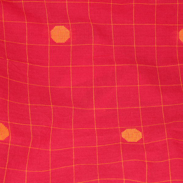 Lanterns, Lanterns in the Sky Jacquard Cotton Fabric - Red and Yellow