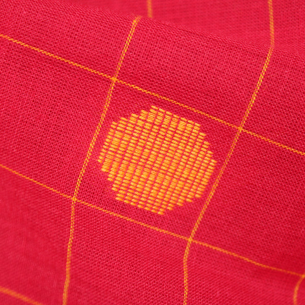 Lanterns, Lanterns in the Sky Jacquard Cotton Fabric - Red and Yellow