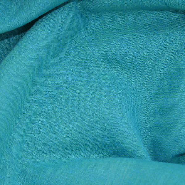 Under the Sea Handloom Cotton Fabric - Solid Sea Green