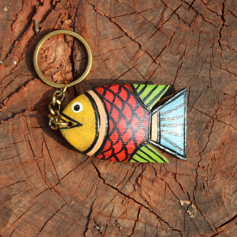 Wooden Keychain - Fish