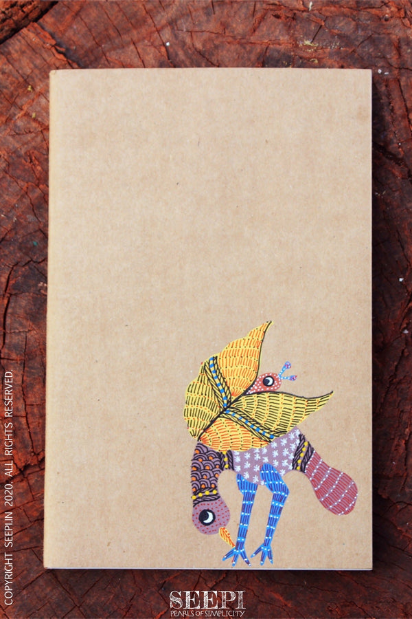 Gond Art Notebook - Bird